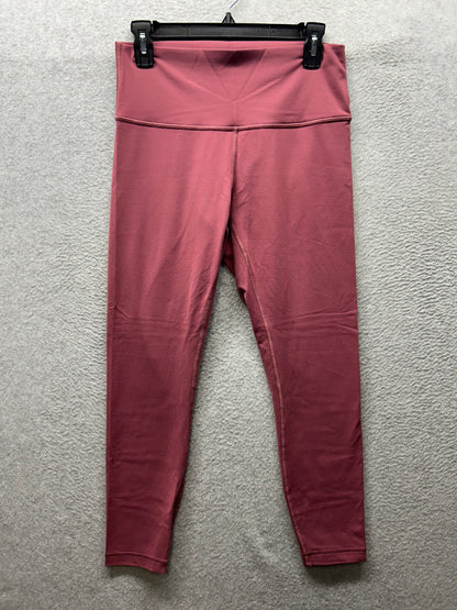 Lululemon Wunder Under Hi-Rise 7/8 Tight Full-On Luon 27" Size 10 So Merlot