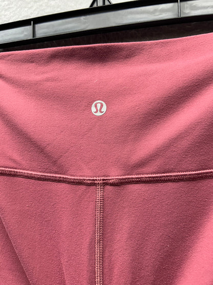 Lululemon Wunder Under Hi-Rise 7/8 Tight Full-On Luon 27" Size 10 So Merlot