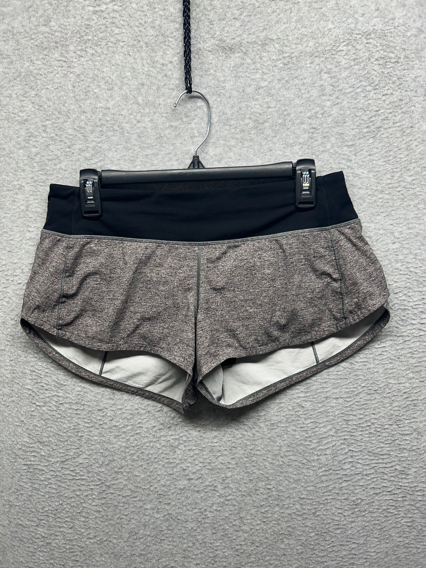Lululemon Speed Up Short 2.5" Size 6 Heather Lux Multi Black
