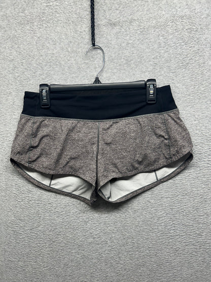 Lululemon Speed Up Short 2.5" Size 6 Heather Lux Multi Black