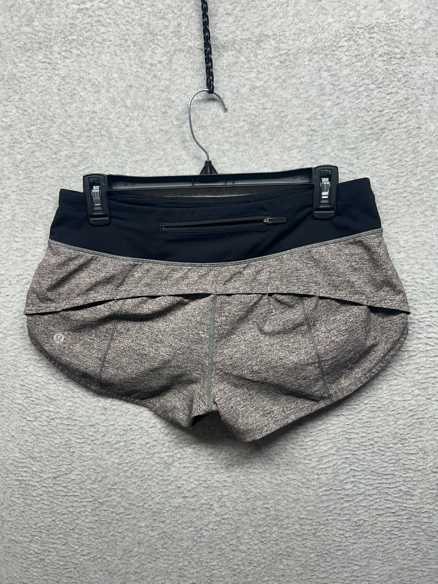 Lululemon Speed Up Short 2.5" Size 6 Heather Lux Multi Black