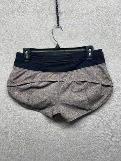 Lululemon Speed Up Short 2.5" Size 6 Heather Lux Multi Black