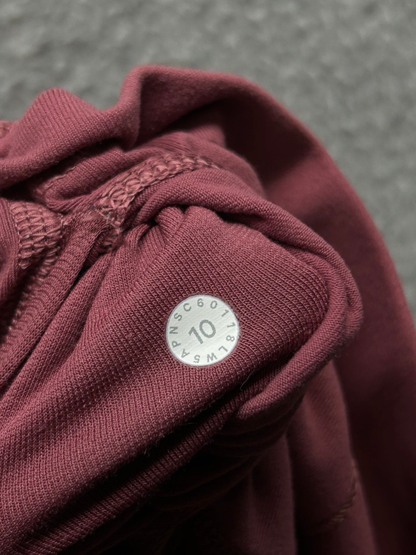 Lululemon Wunder Under Hi-Rise 7/8 Tight Full-On Luon 27" Size 10 So Merlot