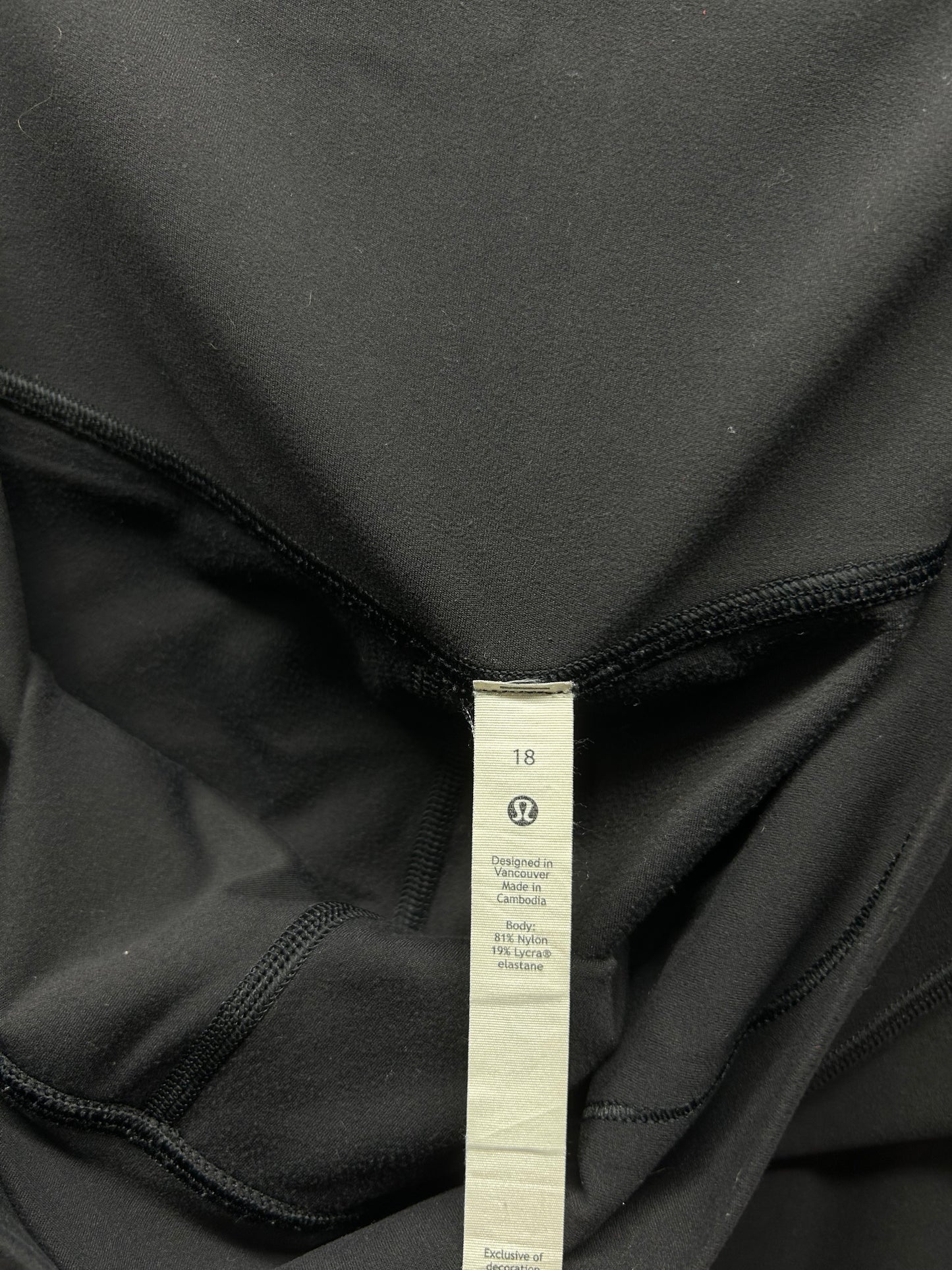 Lululemon Align Pant 28" Size 18 Black