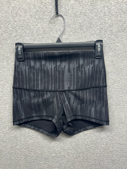 Lululemon Boogie Short Luxtreme Roll Down Size 6 Scratch Match Black Multi