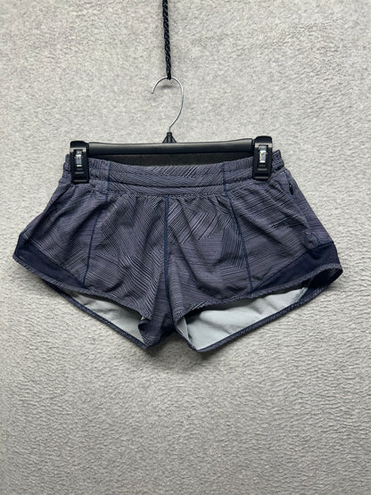 Lululemon Hotty Hot Short II 2.5" Size 6 Etch Hail Midnight Navy