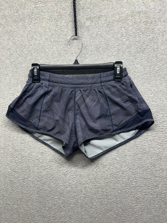 Lululemon Hotty Hot Short II 2.5" Size 6 Etch Hail Midnight Navy