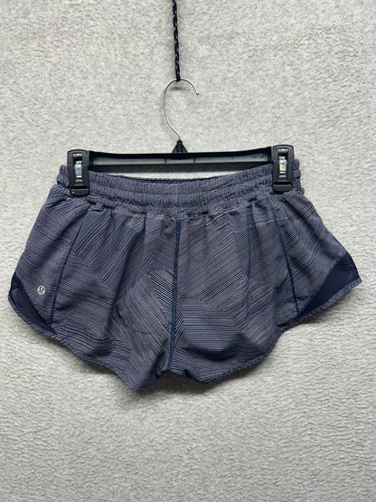 Lululemon Hotty Hot Short II 2.5" Size 6 Etch Hail Midnight Navy