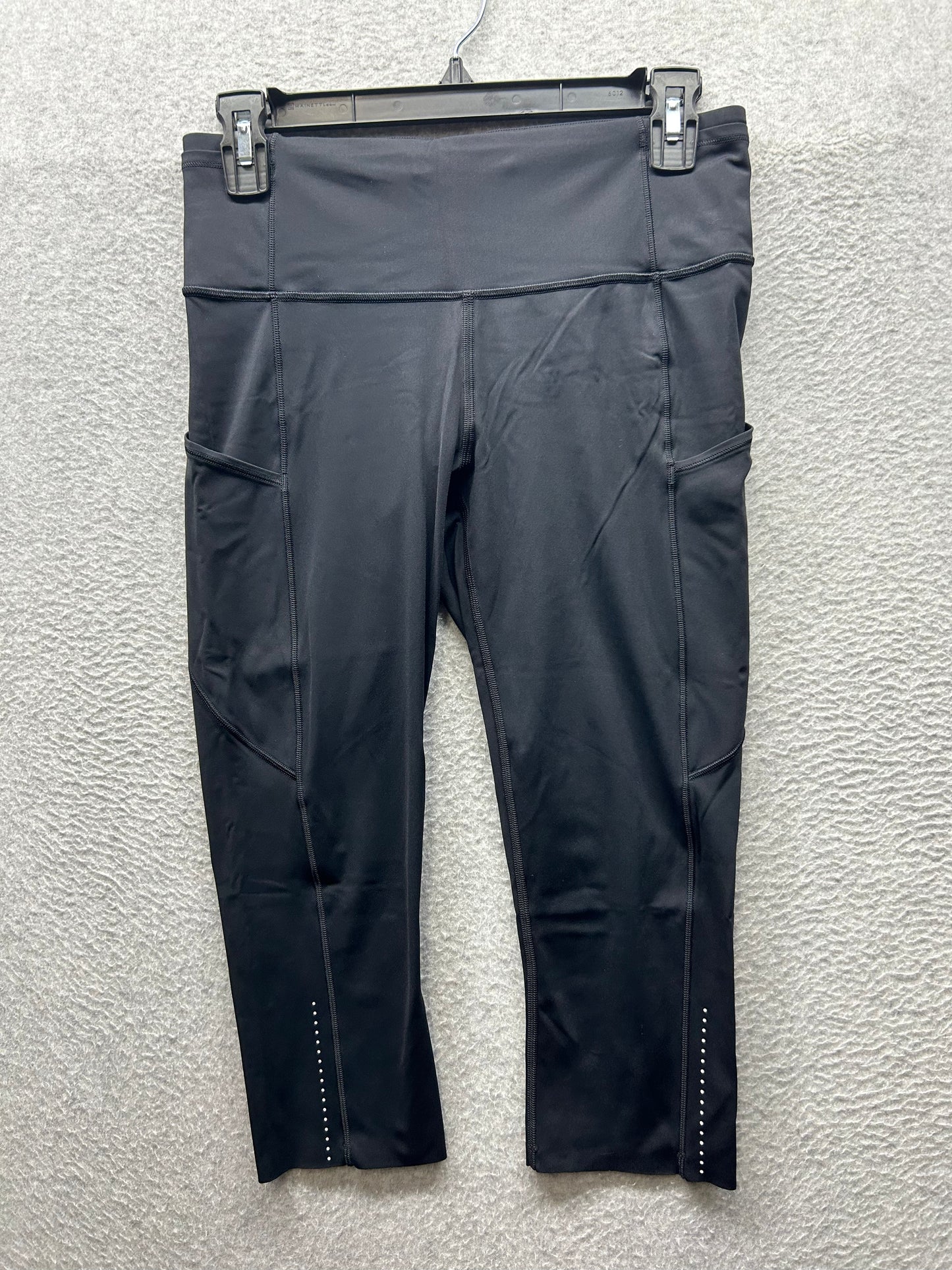 Lululemon Fast & Free Crop II Nulux 19" Size 8 Black