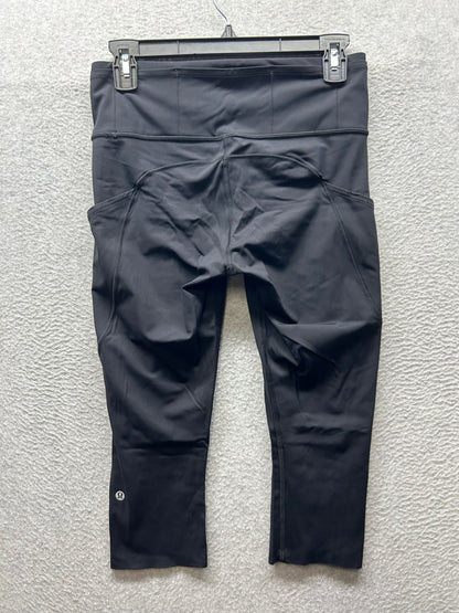 Lululemon Fast & Free Crop II Nulux 19" Size 8 Black