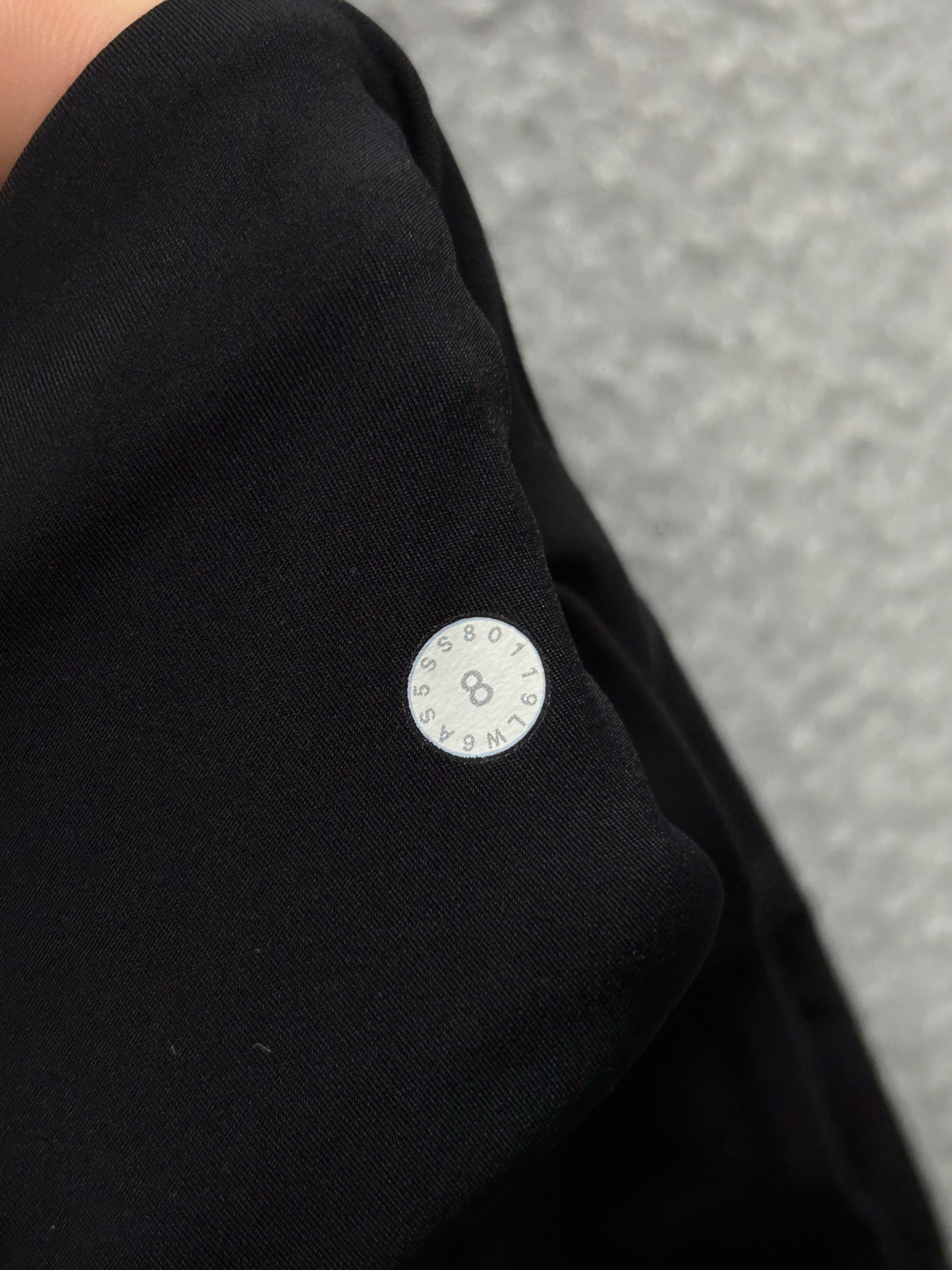 Lululemon Fast & Free Crop II Nulux 19" Size 8 Black