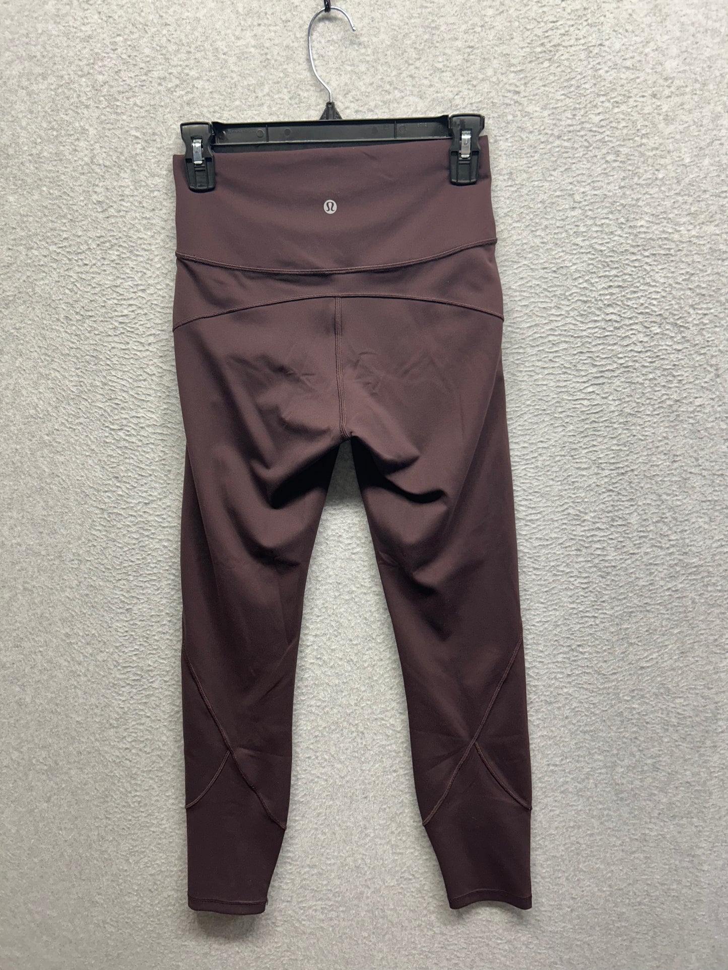 Lululemon In Movement 7/8 Tight 25" Size 6 Black Satin
