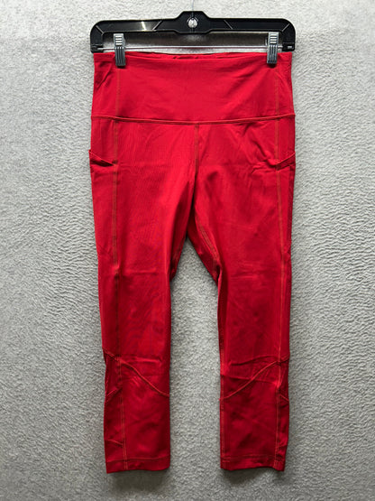 Lululemon Pace Rival High-Rise Crop 22" Size 6 Dark Red