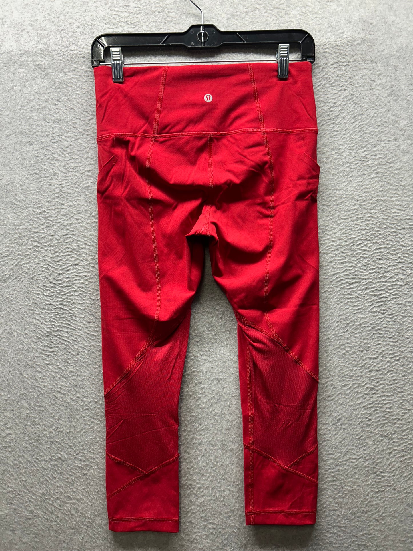 Lululemon Pace Rival High-Rise Crop 22" Size 6 Dark Red
