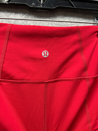 Lululemon Pace Rival High-Rise Crop 22" Size 6 Dark Red