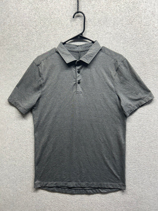 Lululemon Evolution Polo Mens Size Medium Heathered Gray