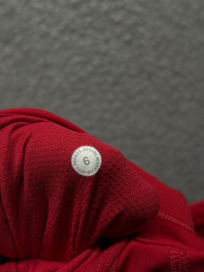 Lululemon Pace Rival High-Rise Crop 22" Size 6 Dark Red