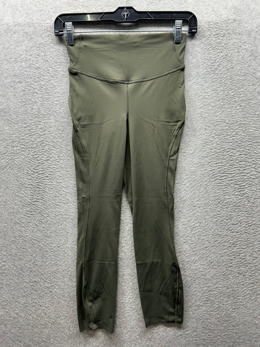 Lululemon Base Pace High-Rise Crop 23" Size 4 Army Green