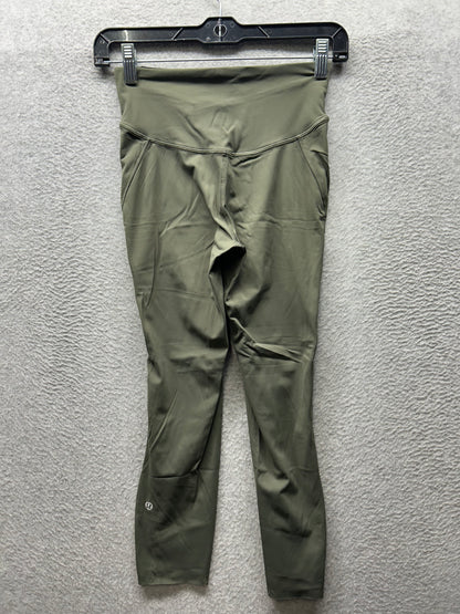 Lululemon Base Pace High-Rise Crop 23" Size 4 Army Green