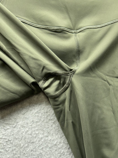 Lululemon Base Pace High-Rise Crop 23" Size 4 Army Green