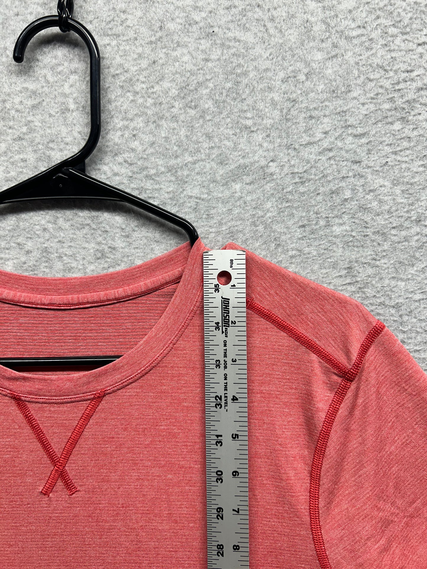 Lululemon T.H.E. Crew Mens Size Medium Heathered Lulu Red