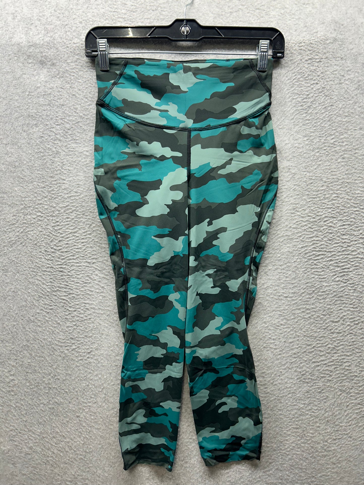 Lululemon Base Pace High-Rise Crop 22" Size 6 Heritage 365 Camo Tidewater Teal Multi