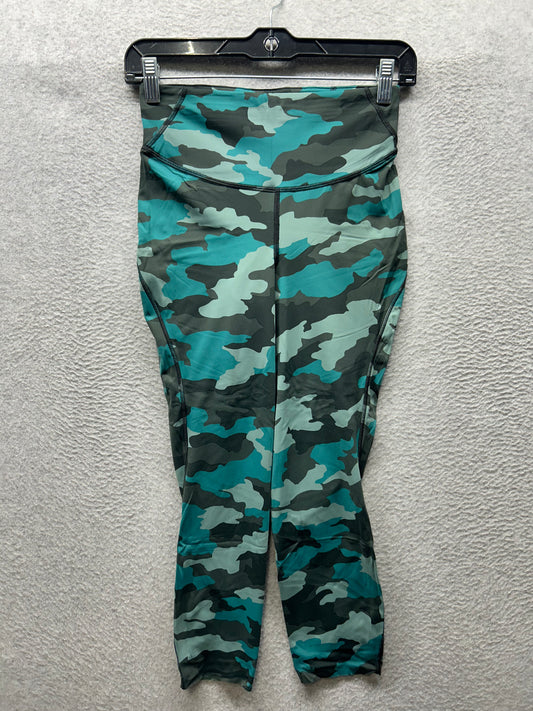 Lululemon Base Pace High-Rise Crop 22" Size 6 Heritage 365 Camo Tidewater Teal Multi