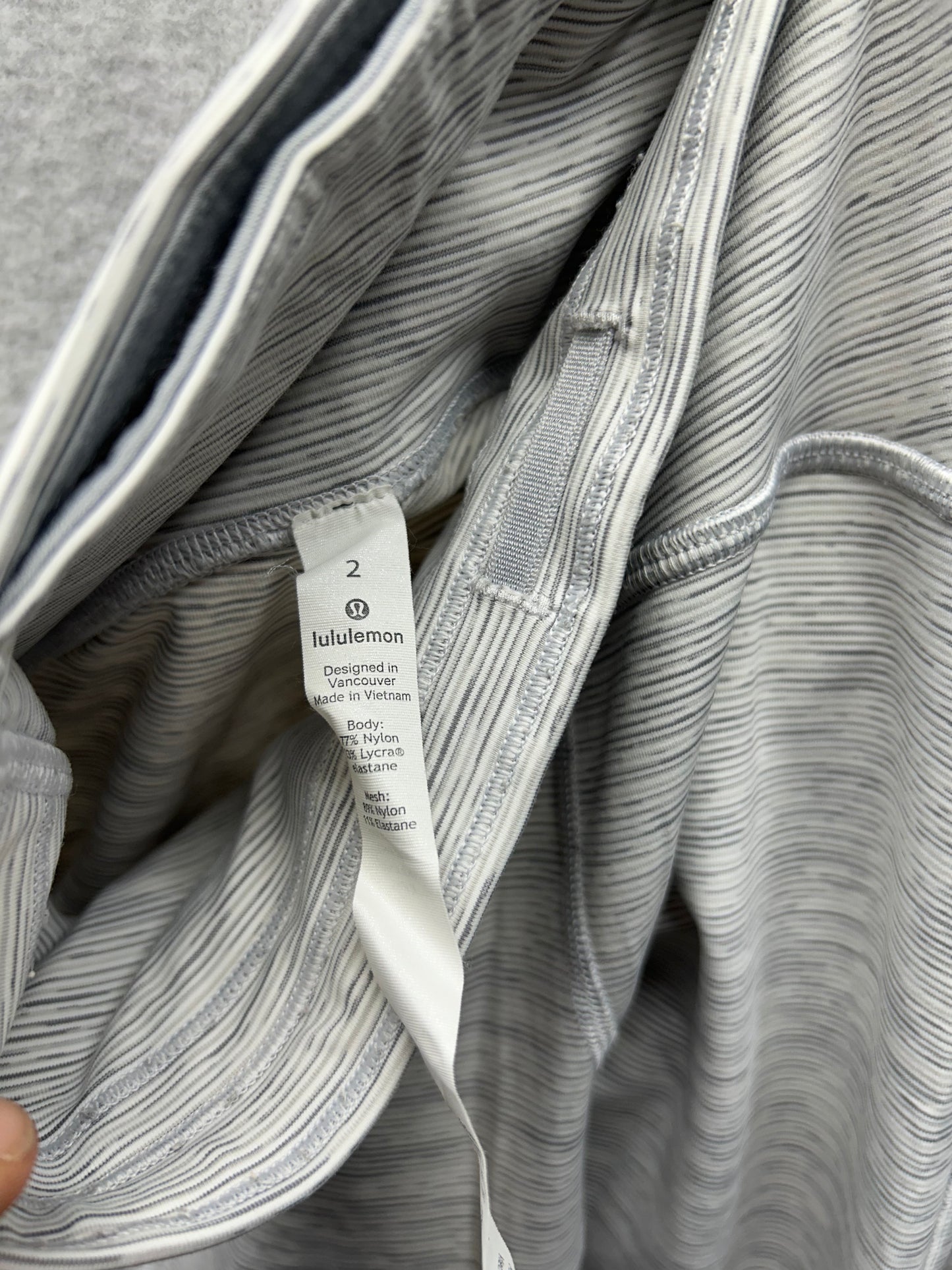 Lululemon Train Times 7/8 Pant 26" Size 2 Wee Are From Space Nimbus Battleship / Ice Grey