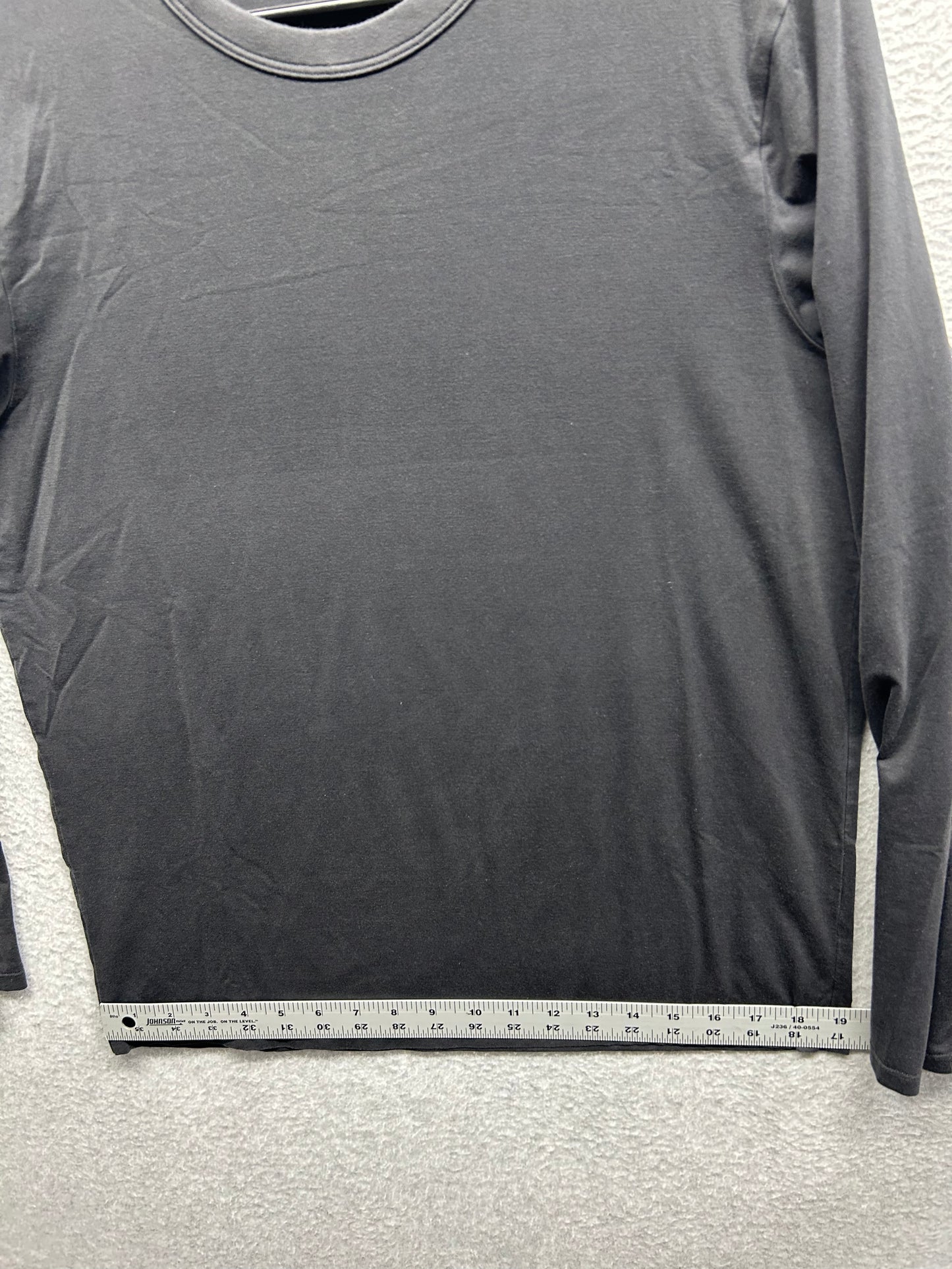 Lululemon The Fundamental Long Sleeve Shirt Mens Size M/L Black