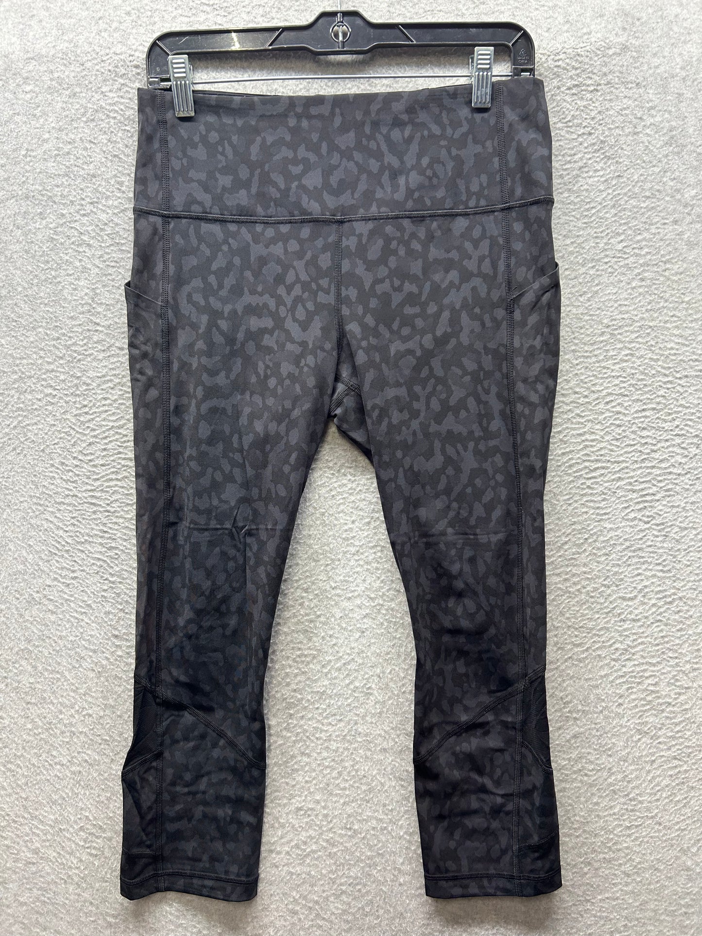 Lululemon Pace Rival High-Rise Crop 23" Size 8 Formation Camo Deep Coal Multi / Black
