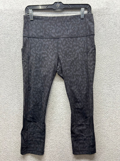 Lululemon Pace Rival High-Rise Crop 23" Size 8 Formation Camo Deep Coal Multi / Black