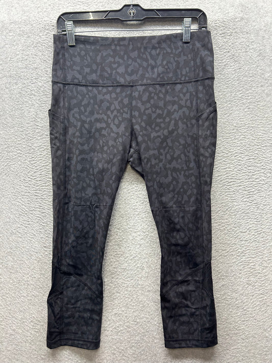 Lululemon Pace Rival High-Rise Crop 23" Size 8 Formation Camo Deep Coal Multi / Black