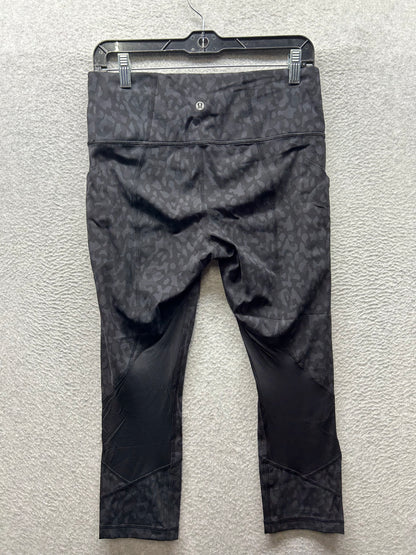 Lululemon Pace Rival High-Rise Crop 23" Size 8 Formation Camo Deep Coal Multi / Black