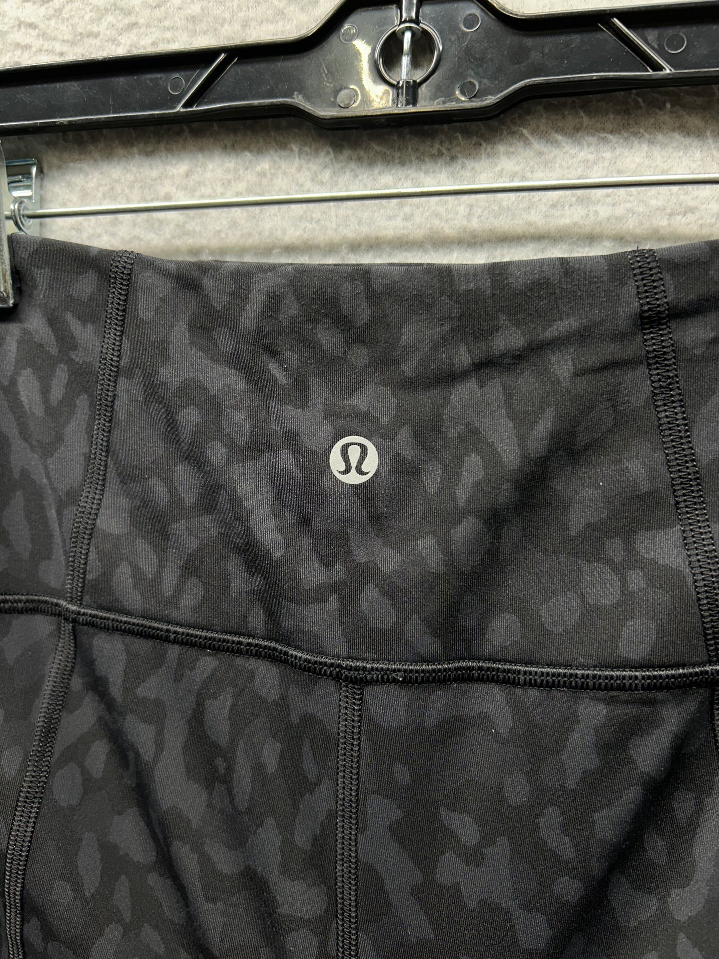 Lululemon Pace Rival High-Rise Crop 23" Size 8 Formation Camo Deep Coal Multi / Black
