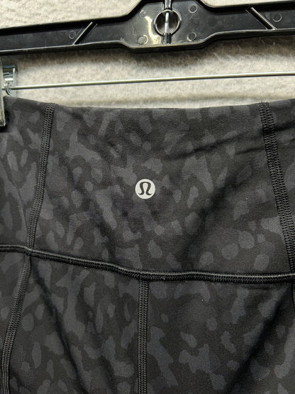 Lululemon Pace Rival High-Rise Crop 23" Size 8 Formation Camo Deep Coal Multi / Black