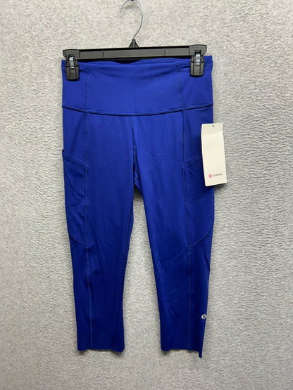 Lululemon Fast and Free Crop II 19" Size 6  Larkspur