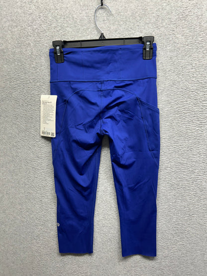 Lululemon Fast and Free Crop II 19" Size 6  Larkspur