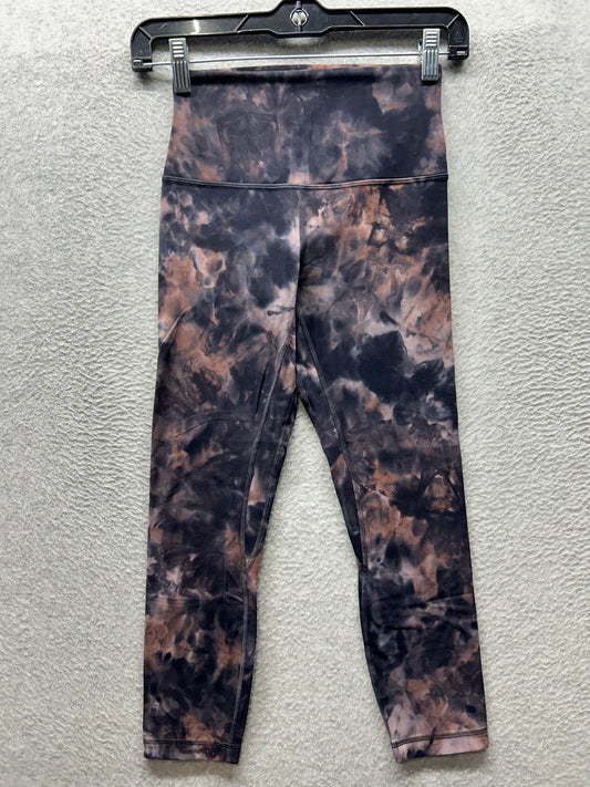 Lululemon Align Crop 23" Size 4 Diamond Dye Diamond Dye Graphite Grey Pink Pastel