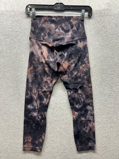 Lululemon Align Crop 23" Size 4 Diamond Dye Diamond Dye Graphite Grey Pink Pastel