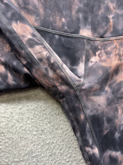 Lululemon Align Crop 23" Size 4 Diamond Dye Diamond Dye Graphite Grey Pink Pastel