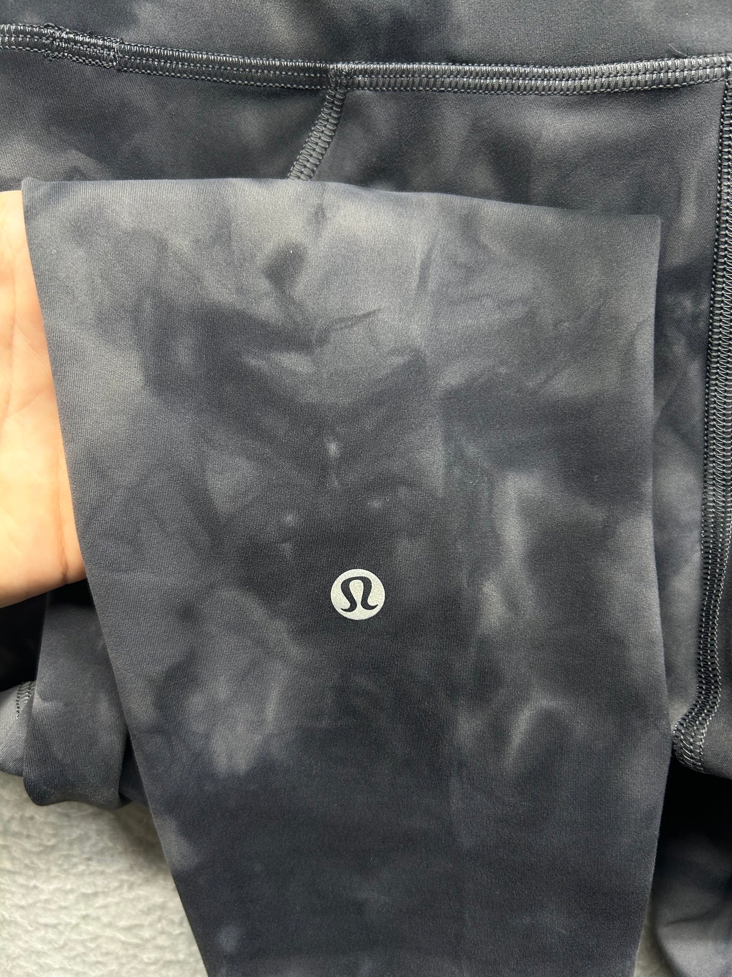 Lululemon Wunder Train High-Rise Tight with Pockets 25" Size 8  Diamond Dye Pitch Grey Graphite Grey