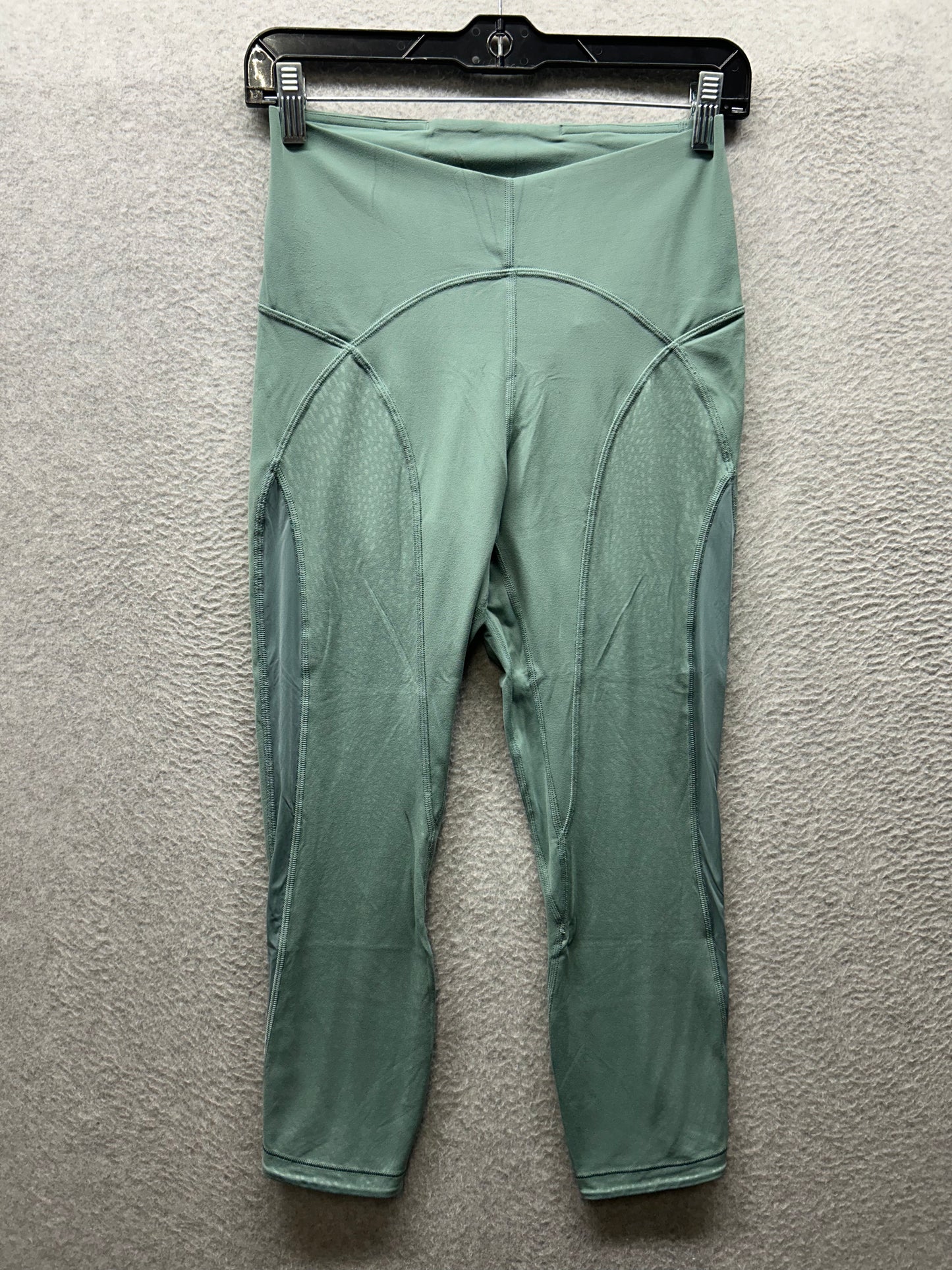 Lululemon Nulu and Mesh Mid-Rise Yoga Crop 23" Size 8 Tidewater Teal