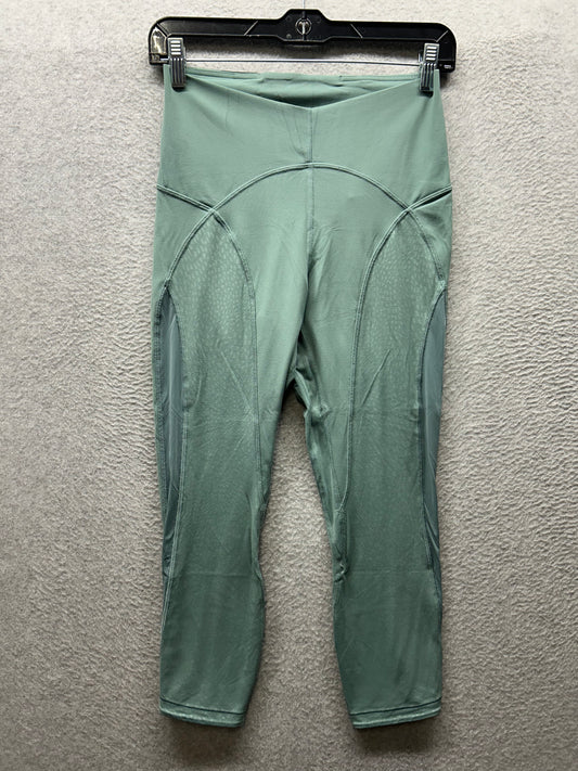 Lululemon Nulu and Mesh Mid-Rise Yoga Crop 23" Size 8 Tidewater Teal