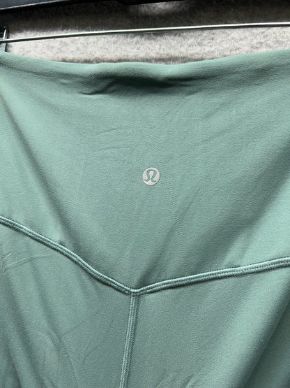 Lululemon Nulu and Mesh Mid-Rise Yoga Crop 23" Size 8 Tidewater Teal