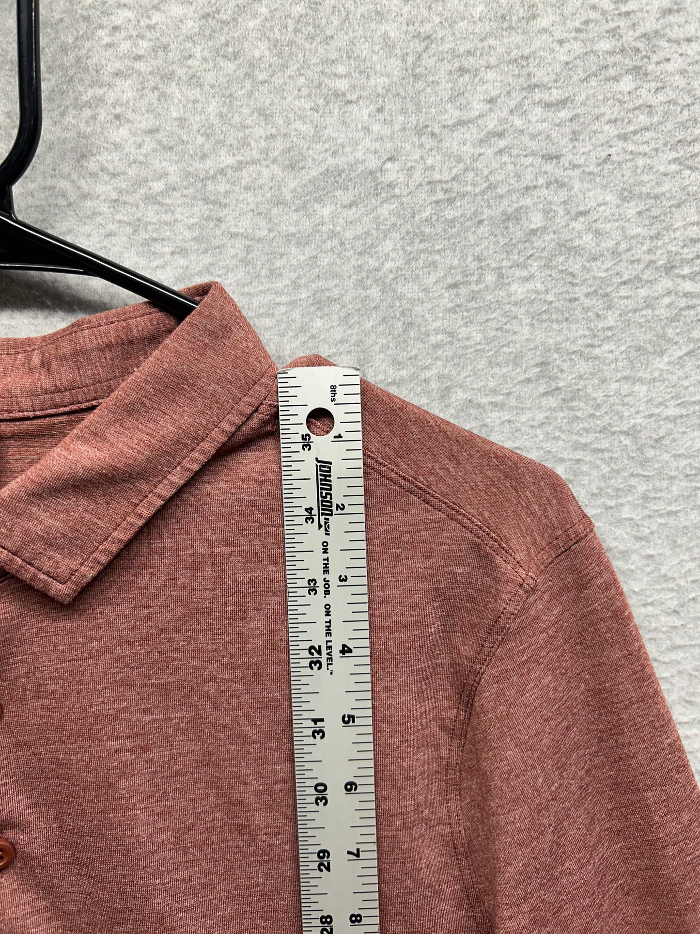 Lululemon Evolution Long Sleeve Polo Mens Size Medium Ancient Copper