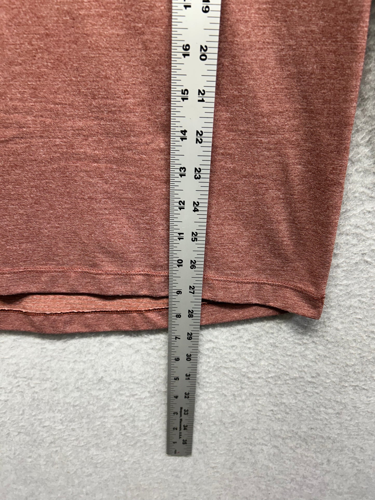 Lululemon Evolution Long Sleeve Polo Mens Size Medium Ancient Copper