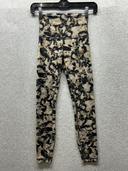 Lululemon Wunder Train High-Rise Tight 25" Size 2 Dispersed Light Raw Linen Multi