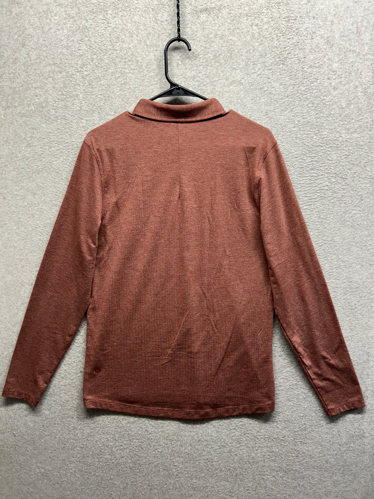 Lululemon Evolution Long Sleeve Polo Mens Size Medium Ancient Copper