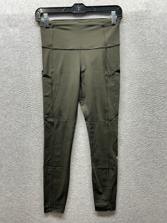 Lululemon Fast and Free Tight II 25" Non-Reflective Nulux Size 6 Dark Olive