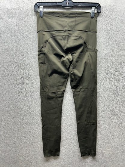 Lululemon Fast and Free Tight II 25" Non-Reflective Nulux Size 6 Dark Olive